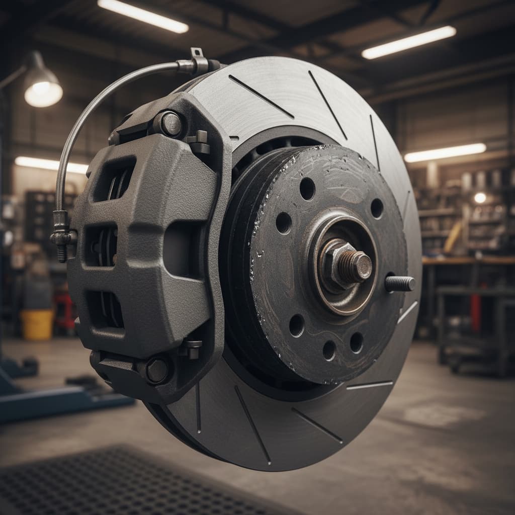 Aşınma Izleri Görülen Fren Balatası Ve Fren Diski